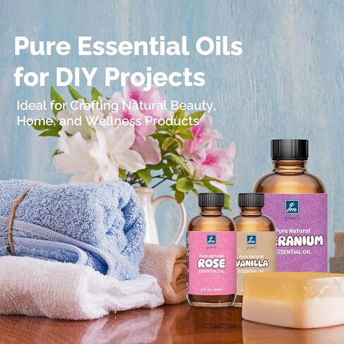 زيت بالو سانتو العطري من جي إم جوميلي بالو سانتو 2 أونصة، زيت بالو سانتو النقي 100% للناشر والبشرة والشعر والجسم والوجه والعطور ورائحة كريمية حلوة للاسترخاء والعلاج العطري والتدليك in Kuwait