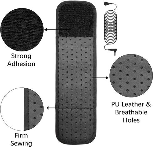 حزام معصم Amradield Grounding مقاس 12.2 بوصة، سوار معصم مضاد للكهرباء الساكنة، سلك تأريض بطول 15 قدمًا، سوار معصم تأريض متصل بالأرض، يحسن من طاقة النوم وتخفيف الألم وتأريض الالتهاب يزيد من الطاقة in Kuwait