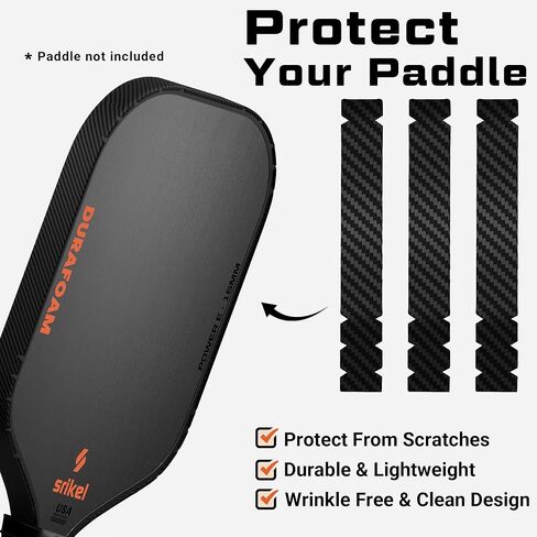 Pickleball Edge Guard Tape – Pickle Ball Paddle Edge Protection Tape 3 Pack, Paddle Head Edge Guard for 12MM to 20MM Rackets, Fits Perfectly Curved Edge, Easy Application, No Wrinkling in Saudi Arabia