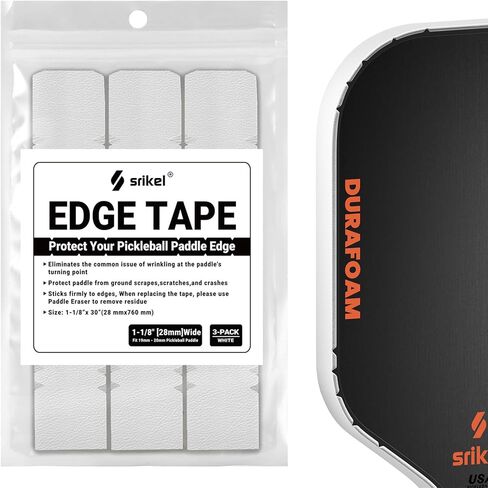 Pickleball Edge Guard Tape – Pickle Ball Paddle Edge Protection Tape 3 Pack, Paddle Head Edge Guard for 12MM to 20MM Rackets, Fits Perfectly Curved Edge, Easy Application, No Wrinkling in Saudi Arabia