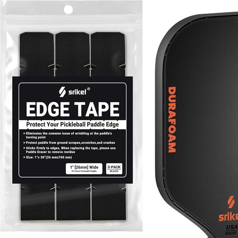 Pickleball Edge Guard Tape – Pickle Ball Paddle Edge Protection Tape 3 Pack, Paddle Head Edge Guard for 12MM to 20MM Rackets, Fits Perfectly Curved Edge, Easy Application, No Wrinkling in Saudi Arabia
