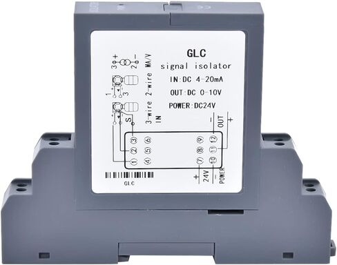 جهاز إرسال عازل للجهد والتيار من Fafeicy، هيكل قابل للفصل، وقت استجابة سريع، سلسلة GLC، تركيب من نوع السكة، من أجل 4-20 مللي أمبير (مدخل DC0-10V) in Saudi Arabia