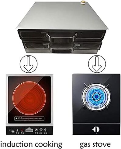 3 Layer Stainless Steel Steamed Rice Rolls Machine, 3-Layer Household Rice Noodle Roll Machine,Steamer Drawer Maker in Saudi Arabia