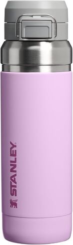 STANLEY Quick Flip GO Water Bottle 36 oz | Push Button Lid | Leakproof and Packable for Travel and Sports | Insulated Stainless Steel | BPA-Free | Soft Orchid in Saudi Arabia