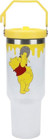 Bioworld Winnie The Pooh Honey Drip 40 Oz White Stainless Steel Water Bottle in Saudi Arabia
