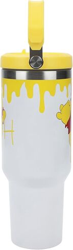 Bioworld Winnie The Pooh Honey Drip 40 Oz White Stainless Steel Water Bottle in Saudi Arabia