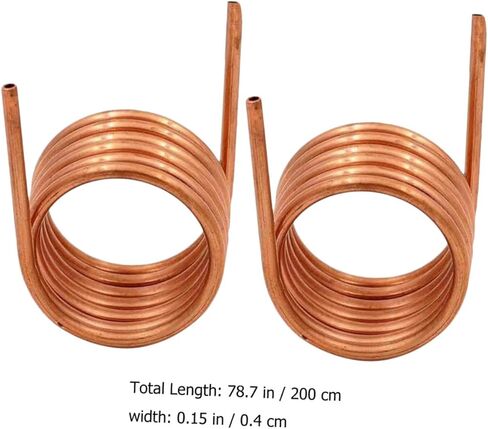 Zerodeko 2pcs Soft Copper Tubing 4mm X 0.5mm Thin Wall Copper Coil for Air Conditioner and Freezer Refrigeration 2 Meter for Hvac Applications in Saudi Arabia