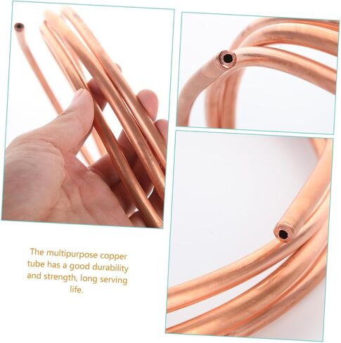Alipis 2pcs Soft Copper Tubing for Air Conditioner 4mm X 0.5mm Thin Wall Refrigeration Copper Tube Coil 2m Length for Ac and Cooling Systems in Saudi Arabia