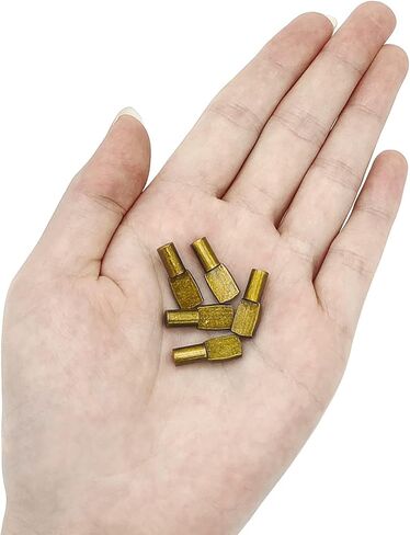 40Pcs 5mm Gold Shelf Pins, Cabinet Shelf Support Pegs, Spoon Shaped Metal Shelf Holders for Kitchen Cabinets, Bookshelves and Furniture, Hardware Kit in Saudi Arabia