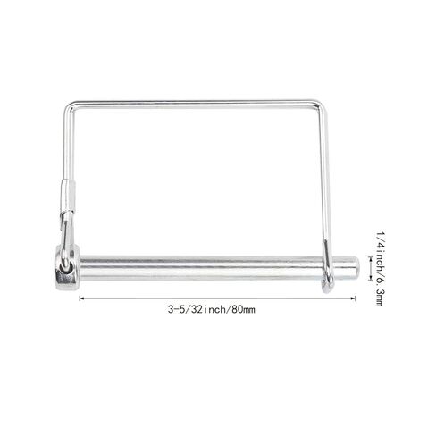 10 Pack Trailer Coupler Pins 1/4" x 3-5/32", Zinc-Plated Steel Latch Hitch Pins for Trailer Tongue, Safety Towing Accessories, RV, Boat, Lawn Mower, Tractor – Replacement Pin Kit in Kuwait