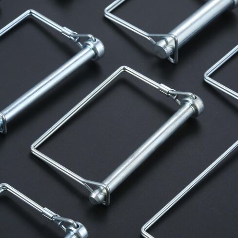 10 Pack Trailer Coupler Pins 1/4" x 3-5/32", Zinc-Plated Steel Latch Hitch Pins for Trailer Tongue, Safety Towing Accessories, RV, Boat, Lawn Mower, Tractor – Replacement Pin Kit in Kuwait