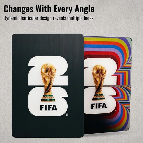 الإصدار الرسمي لكأس العالم FIFA 2026 - مغناطيس عدسي مقاس 3.5 × 2.5 بوصة - عنصر جامعي خالد - مغناطيس قوي وجودة ممتازة - مصمم ليدوم طويلاً؛ مثالية للثلاجات أو أي سطح مغناطيسي in Kuwait