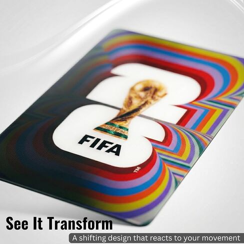 الإصدار الرسمي لكأس العالم FIFA 2026 - مغناطيس عدسي مقاس 3.5 × 2.5 بوصة - عنصر جامعي خالد - مغناطيس قوي وجودة ممتازة - مصمم ليدوم طويلاً؛ مثالية للثلاجات أو أي سطح مغناطيسي in Kuwait