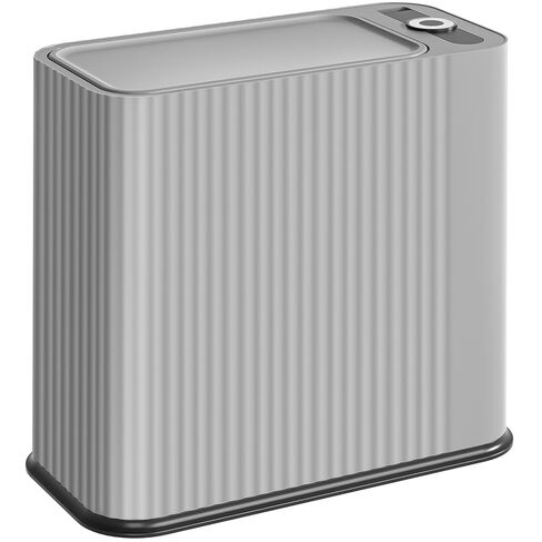 SUBEKYU Bathroom Trash Can with lid,4.2 Gal Small Kitchen Garbage Can,Plastic Office Waste Bin,Slim Wastebasket for Narrow Space,White in Saudi Arabia