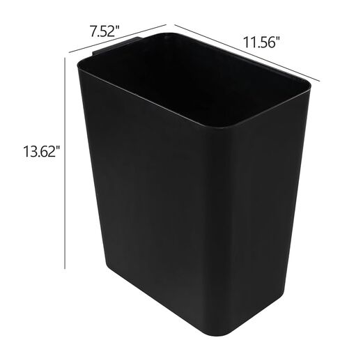 Zopnny 3 Pack 4.5 Gallon Plastic Waste Container, Trash Can Wastebasket, Black Garbage Container Bin for Under Desk, Office, Bathroom in Saudi Arabia