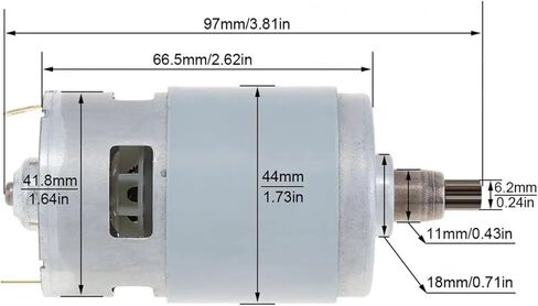 7 Teeth 775 DC Motor 12-24V Lithium Electric Wrench Motor for Lithium Electric Drills Impact Wrench Accessories Tools in Saudi Arabia