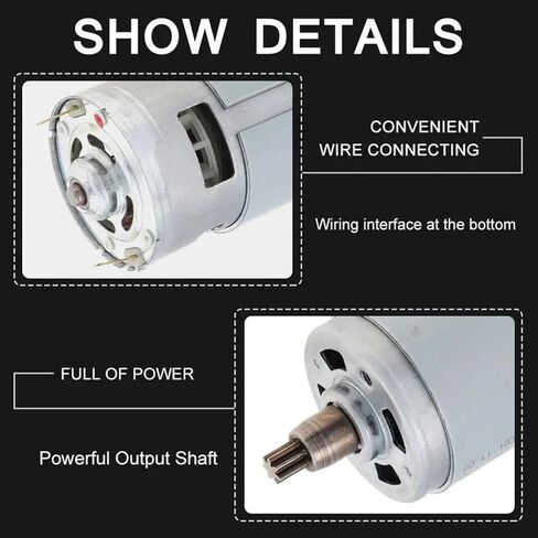 7 Teeth 775 DC Motor 12-24V Lithium Electric Wrench Motor for Lithium Electric Drills Impact Wrench Accessories Tools in Saudi Arabia