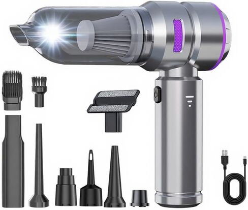 Cordless Handheld Vacuum Cleaner for Car and Home, High Power, 21000Pa Strong Suction, Rechargeable, 3 Power Levels, Brushless Motor, Lightweight, Portable, Blower Function in Saudi Arabia