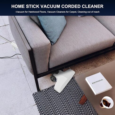 FUNCCUBE Vacuum Cleaners for Home - Corded Stick Vacuum Cleaner, High Power Suction Vac for Pet Hair Carpet Hardwood Floor, Household Hand Lightweight Handheld Portable Car Vac,MC White in Saudi Arabia