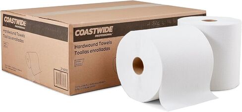 Coastwide Professional Recycled Hardwound Paper Towels, 1-Ply, 800 ft./Roll, 6 Rolls/Carton in Saudi Arabia