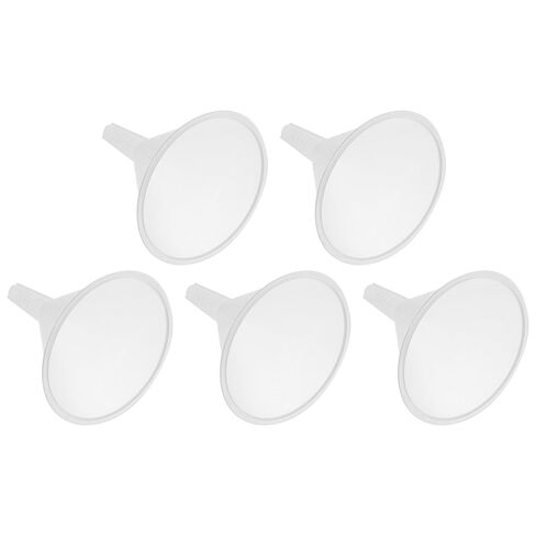 5pcs 100mm Plastic Triangle Laboratory Funnel Set, Pp Scientific Filling Funnels for Liquid Transfer and Experiment Use in Kuwait