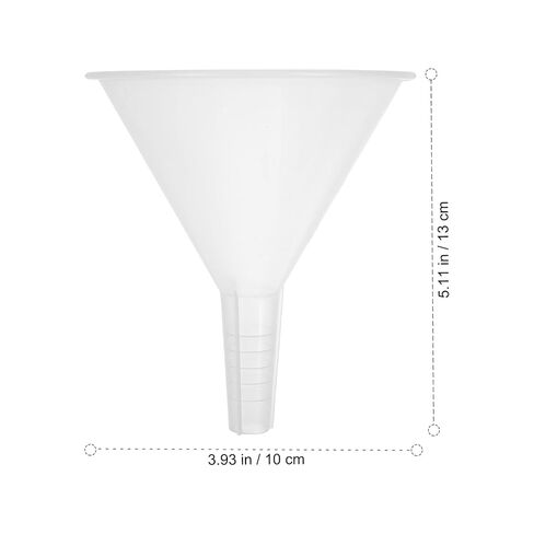 5pcs 100mm Plastic Triangle Laboratory Funnel Set, Pp Scientific Filling Funnels for Liquid Transfer and Experiment Use in Kuwait