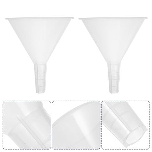 5pcs 100mm Plastic Triangle Laboratory Funnel Set, Pp Scientific Filling Funnels for Liquid Transfer and Experiment Use in Kuwait