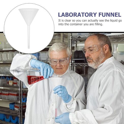 10pcs 90mm Plastic Funnels Set, Pp Scientific Triangle Filling Funnels for Laboratory Use and Experiment Applications in Saudi Arabia