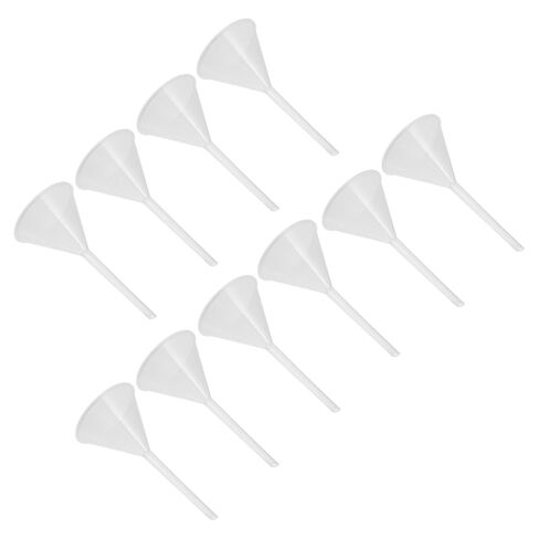 10pcs 90mm Plastic Filling Funnels Set Laboratory Filter Funnels Triangular Pp for Scientific Experiments and Liquid Transfer in Kuwait