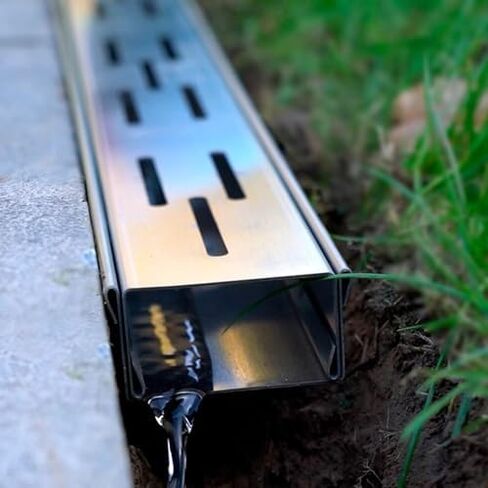 Stainless Steel Drainage Grate Kit for Shower, Outdoor & Floor - Durable Water Management Solution, Rust-Resistant Trench Cover for Efficient Drainage in Saudi Arabia