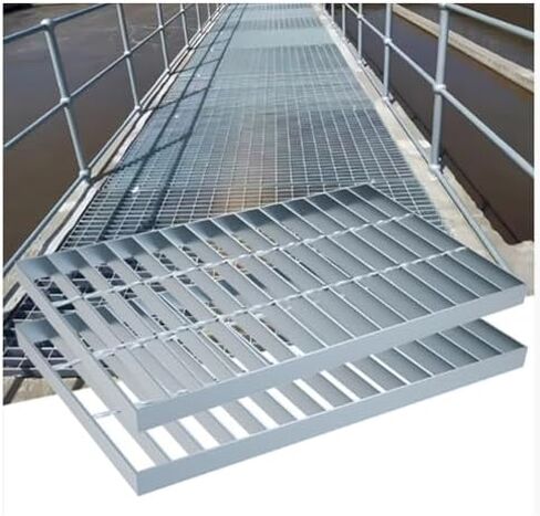 إطار شبكة تصريف من الفولاذ المجلفن شديد التحمل - غطاء قناة متين للبناء الخارجي، ومنصات غسيل السيارات، والممرات، وحلول تصريف المياه in Kuwait