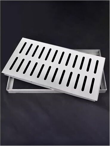 Stainless Steel Outdoor Drain Grate Cover,Channel Drainage Grate,Metal Drain Cover for Yard Fence Sidewalk Houseside(30x40x3cm/11.8x15.8x1.2in) in Kuwait