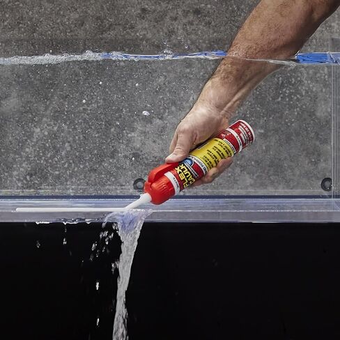 Flex Caulk، مانع تسرب بوليمر هجين مقاوم للماء ومقاوم للعوامل الجوية، قوي، قابل للطلاء، داخلي، خارجي، حمام، دش، حوض، نافذة، ألواح أساسية، باب، عربة سكن متنقلة، سقف، خشب، سيارات وبحري، شفاف، 6.6 أونصة، علبة مكونة من 4 in Kuwait