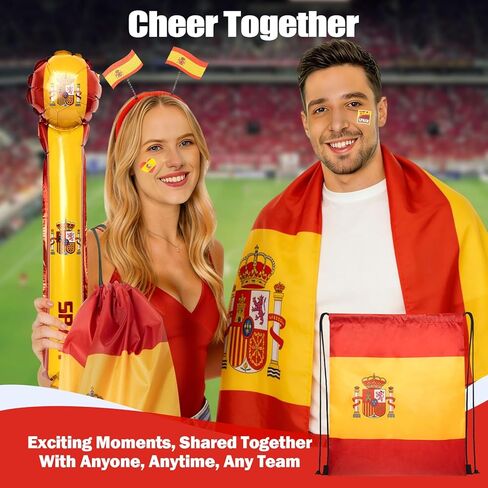 تتضمن مجموعة مشجعي كرة القدم ميرش كأس العالم 2026 10 قطع من أدوات دعم الدولة مع عصابة رأس العلم، وعصي الرعد، والعلم، وسوار المعصم، وحقيبة الرباط، وملصق جدول المسح الجاف وقلم in Saudi Arabia