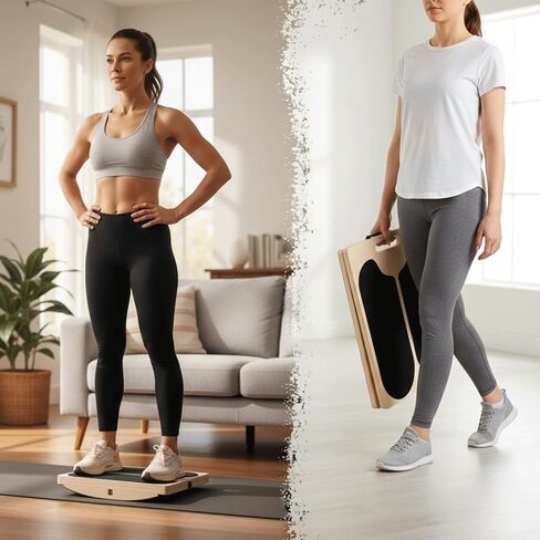 لوح مائل لتمدد ربلة الساق، لوح توازن، سعة 400 رطل، نقالة خشبية قابلة للتعديل، لوح مائل خشبي، لوح مائل مضاد للانزلاق، دعم الكاحل والكعب واستخدام العلاج الطبيعي in Kuwait