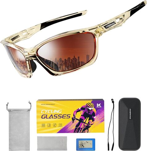 Innerking Polarized Sports Sunglasses for Men Women, TR90 Fashion Retro Frame, UV Protection Sun Glasses for Fishing Cycling in Saudi Arabia