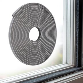 Weather Stripping Door Window Brush Seal, 16.5FT Self-Adhesive Window Inserts Felt Weather Noise Canceling Windows Inserts Strip Sliding Door Insulation Stripping Soundproofing 0.35 x 0.2in in Kuwait