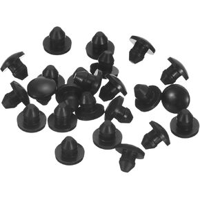 5 قطع من سدادات السيليكون من uxcell، سدادات مطاطية دائرية في فتحة القفل لفتحة 40 مم، سدادات ثقب مقاومة للماء للأنبوب المعدني، أغطية نهاية الأثاث، أسود in Kuwait