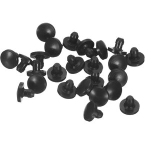 uxcell 5 Pcs Silicone Plugs, Rubber Round Snap in Locking Hole Plugs for 40mm Hole, Hole Stoppers Waterproof Hole Plug for Metal Tube, Furniture End Caps Inserts, Black in Kuwait
