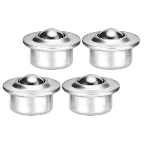 Yardwe 4pcs 1.8 Inch Carbon Steel Ball Bearing Roller Swivel Casters for Furniture Transfer Rollers Universal Base for Industrial Material Handling in Kuwait