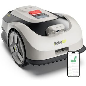 Raccoon 2 SE Robotic Lawnmower for 0.15 Acre, Wire Free Robot Mower with AI Obstacle Avoidance, APP-Free One-Button Operation, 1.18"-3.15" Adjustable Height, Low Noise, Ideal for Small Lawns in Saudi Arabia