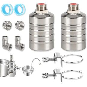 Float Valve，1/2 to 3/4'' 304 Stainless Steel Fully Automatic water shut off valve，Auto Water Level Control for Water Tanks, Fish Ponds, Livestock Troughs, Hydroponics, Pool in Saudi Arabia