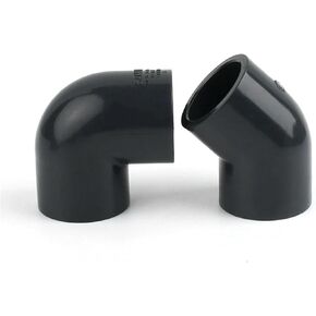 1 قطعة I.D 20 ~ 63 مللي متر رمادي داكن مباشر 90 درجة الكوع حوض السمك حديقة الري تي شيرت أنبوب مياه مشترك تركيبات غطاء نهاية الأنابيب (مستقيم ، 63 مللي متر) in Kuwait