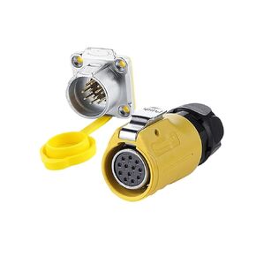 LP-20 أنثى ذكر مقاوم للماء مقبس الطيران 12 دبوس أصفر عكس IP68 موصل UL (قابس أنثى) in Kuwait