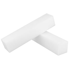 قطعتان من المكعبات البلاستيكية الصلبة، 2.36 × 2.36 × 11.8 بوصة، مكعبة بلاستيكية بيضاء مستطيلة لتحسين أرضية المنزل، والتصنيع الآلي، والمشروعات اليدوية in Kuwait