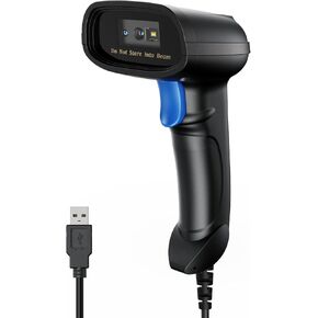 Handheld 1D&2D Barcode Scanner, Wired QR Code Scanner PDF417 Data Matrix Bar Code Reader with Long USB Cable for POS Mobile Payment, Convenience Store, Supermarket, Warehouse (TM-10C) in Kuwait