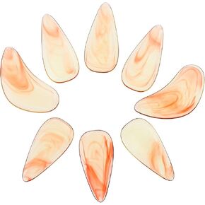 مجموعة SUPVOX 8 قطع من العنبر صغيرة الحجم Guzheng للأظافر المزيفة للأعمار من 6 إلى 10 أغطية حماية احترافية منحنية على الوجهين in Kuwait