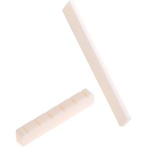 1 Set of Classical Guitar Buffalo Bone Saddle and Nut Premium Quality in Kuwait