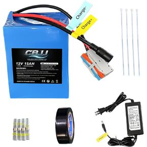 بطارية ليثيوم 12 فولت 15 أمبير في الساعة بطارية دورة عميقة 12 فولت 3000+ دورة متوافقة مع لعبة الركوب، والطاقة الشمسية، وعجلات الطاقة، ومكتشف الأسماك، والإضاءة، والتخييم، وحزمة بطارية DIY، 4.8 × 2.95 × 3.54 بوصة in Kuwait