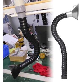 Flexible Duct Collector Arm with Hood, 3ft/5ft/6ft Air Extractor Hose for Labs, Fume & Smoke Extraction, Adjustable Ducting for Efficient Ventilation in Saudi Arabia
